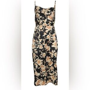 NWT Venus Floral Cowl Neck Slip Dress in Nouveau Roses Size 4